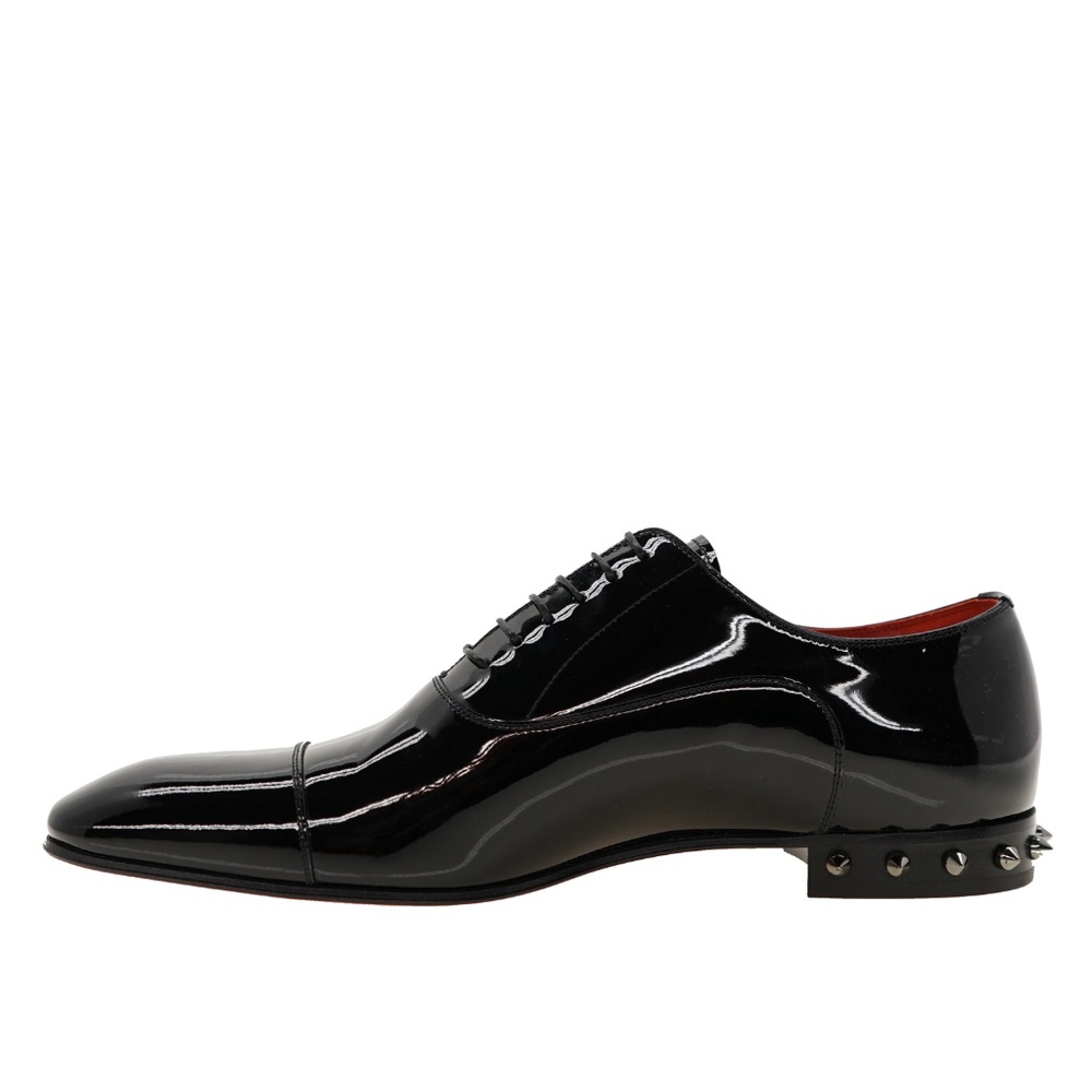Christian Louboutin So Greggo Oxford Black Patent Leather Size 10 US New - Picture 5 of 6